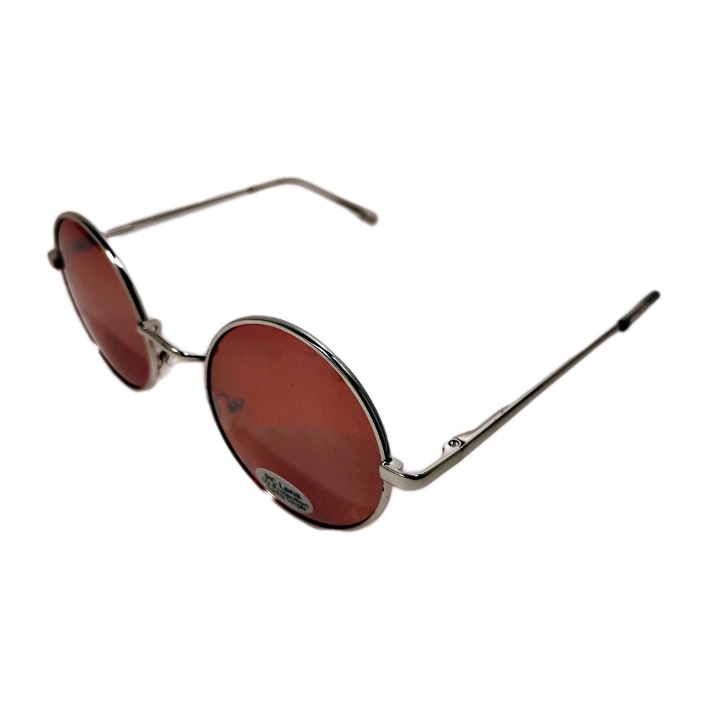 Dare Devil TM Sunglasses W/Silver Frame& Gothic Rose Mirror Polycarbonate Lenses