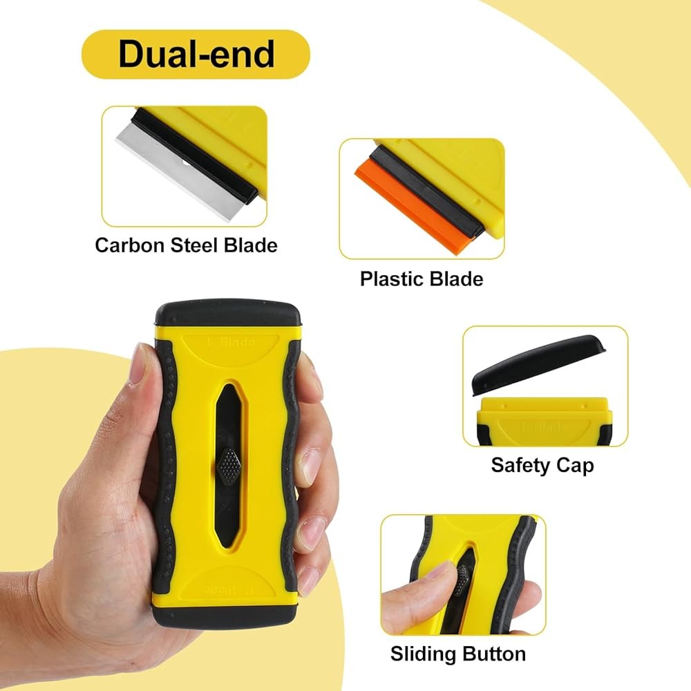 Oven Blade Scraper Tool For Glass Stove Scraper Tool, -End