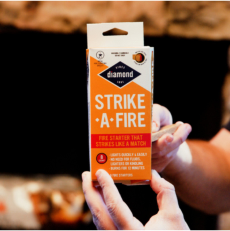 Diamond Strike-A-Fire Starter Match Sticks Firestarter Logs 12min Burn