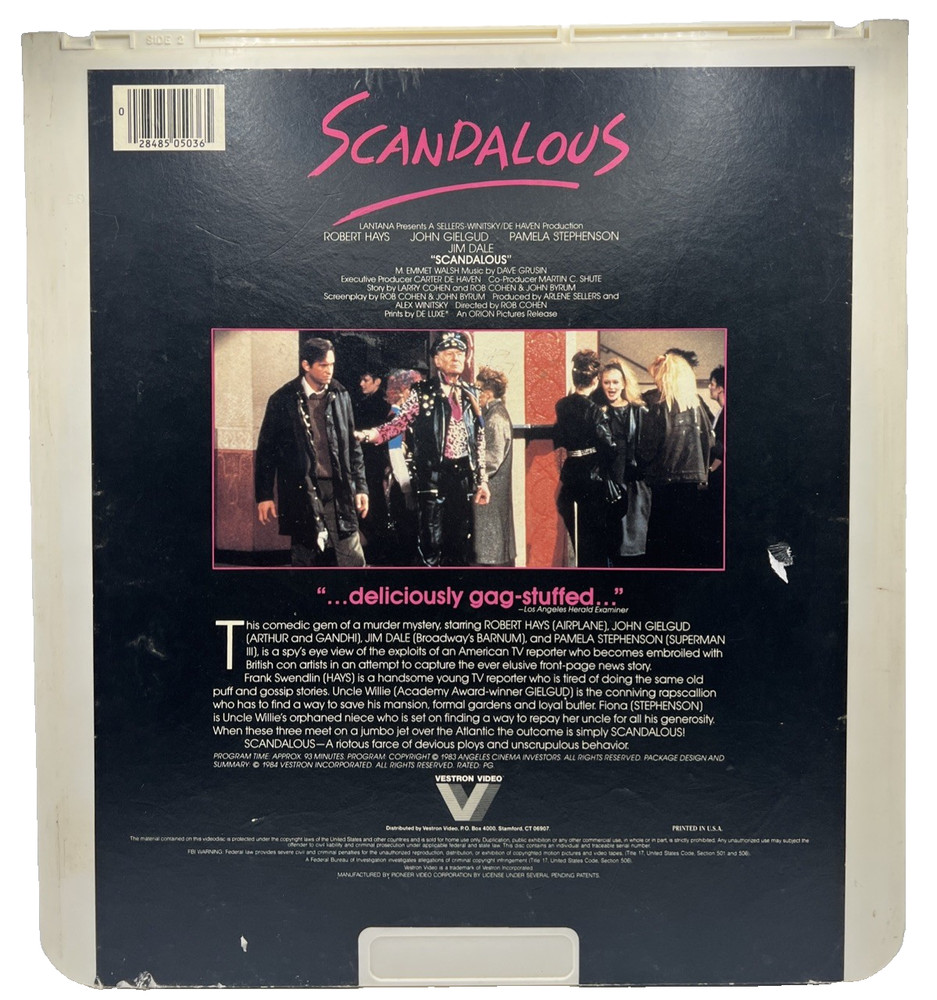 Scandalous RCA CED Videodisc Selectavision