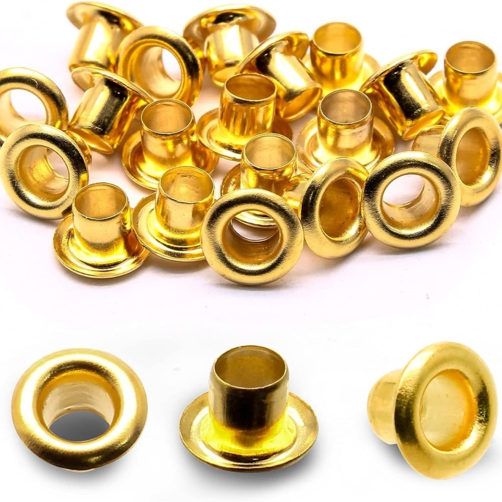 2MM Tiny Grommets Eyelets 200 Pack, Metal Grommet Kit Hole Self Backing Eyele...