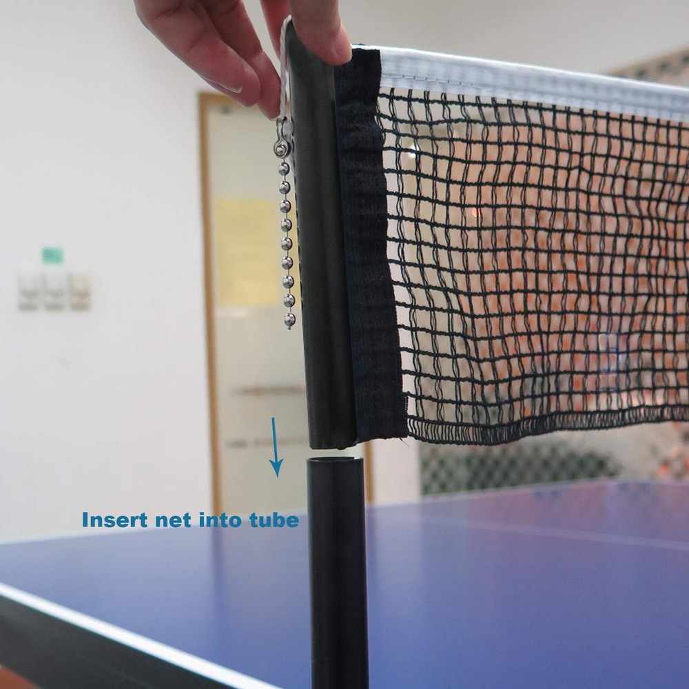 ComeSee Professional Table Tennis Ping Pong Net Post Set Standard, Black