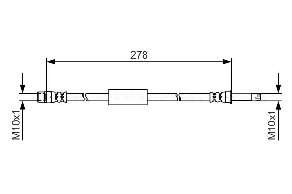 Brake Hose BOSCH 1987481617