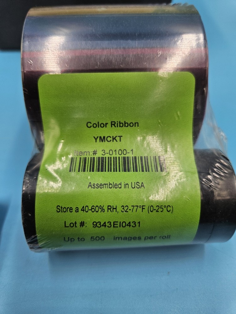 Valid 3-0100-1 ID Card Printer Ribbon Kit - New