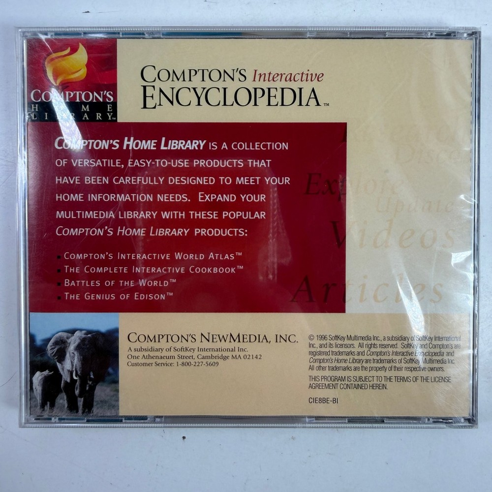 Compton's Interactive Encyclopedia 1997 Edition CD-ROM Software Sealed