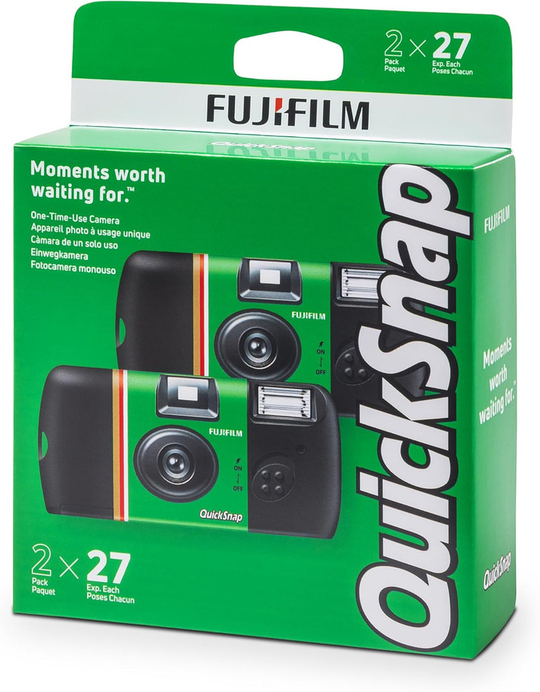 Quicksnap Flash 400 One-Time-Use Camera - 2 Pack