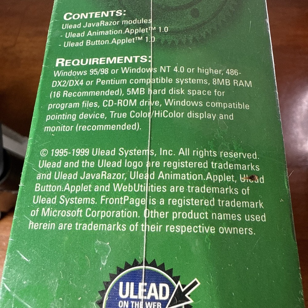 Ulead Java Razor 1.0 Interactive Java Graphics: NOS Sealed