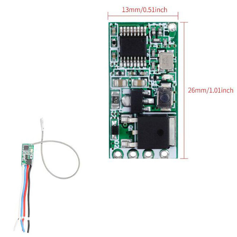 Wireless RF 433mhz DC3.6V-24V 2A 1CH Relay Remote Control Switch Receiver Module