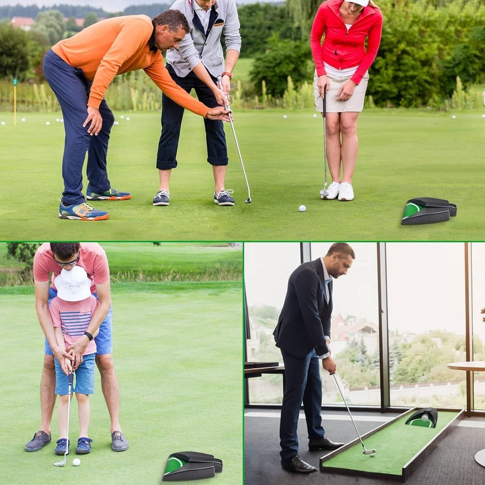 Automatic Putting Machine - Auto Returning Golf Cup Training Aid for Indoor/O...