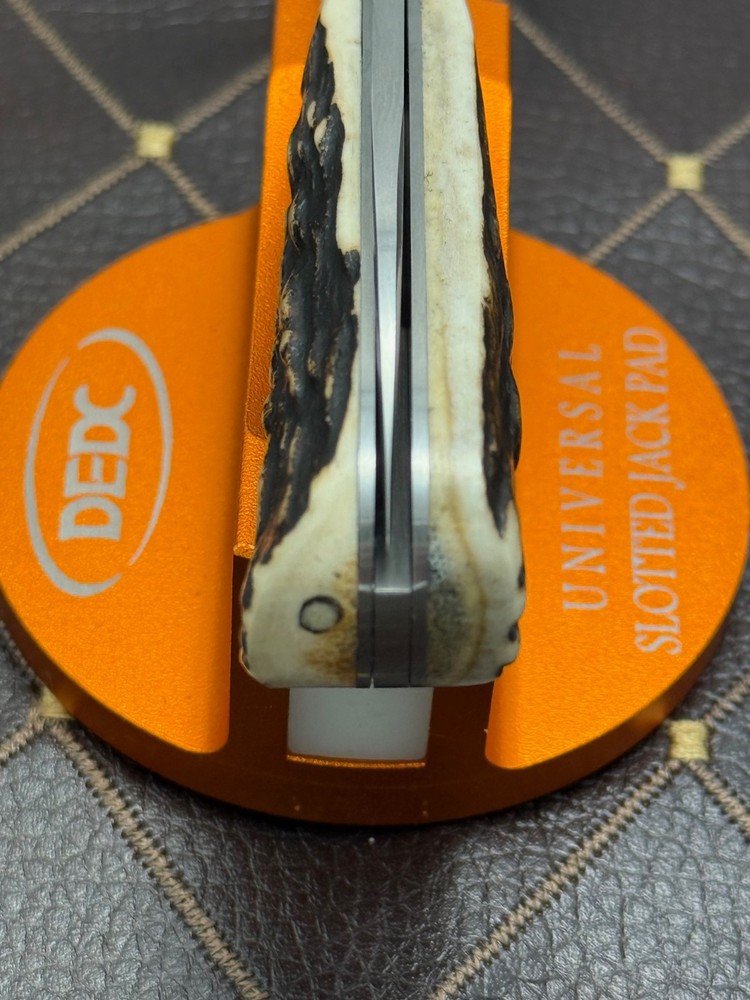 SACRED BEAR "TORY UTT" CUSTOM STAG SWAY BACK SLIP-JOINT KNIFE