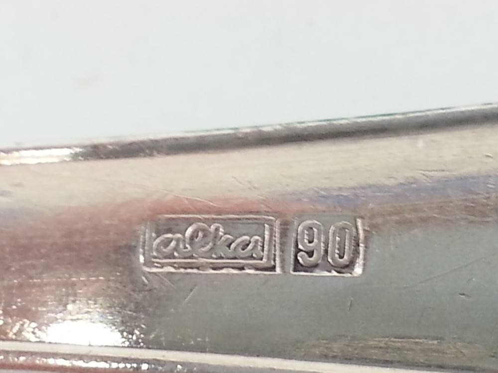 5 Alka 90 European Silverplate Spoons