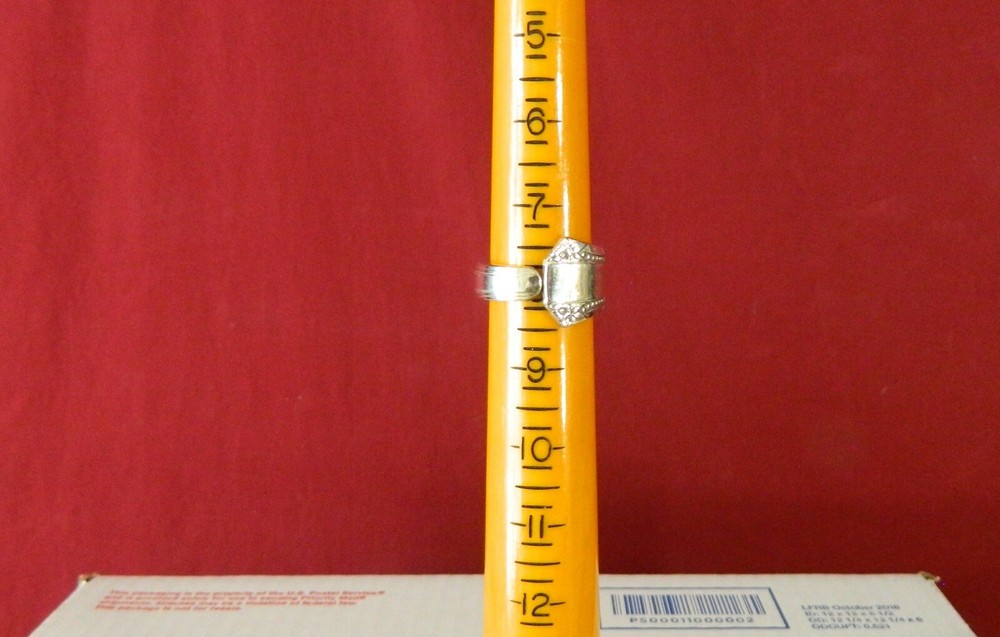 5 Silver Plated Spoon Rings Size 7 - 8 - 9 - A