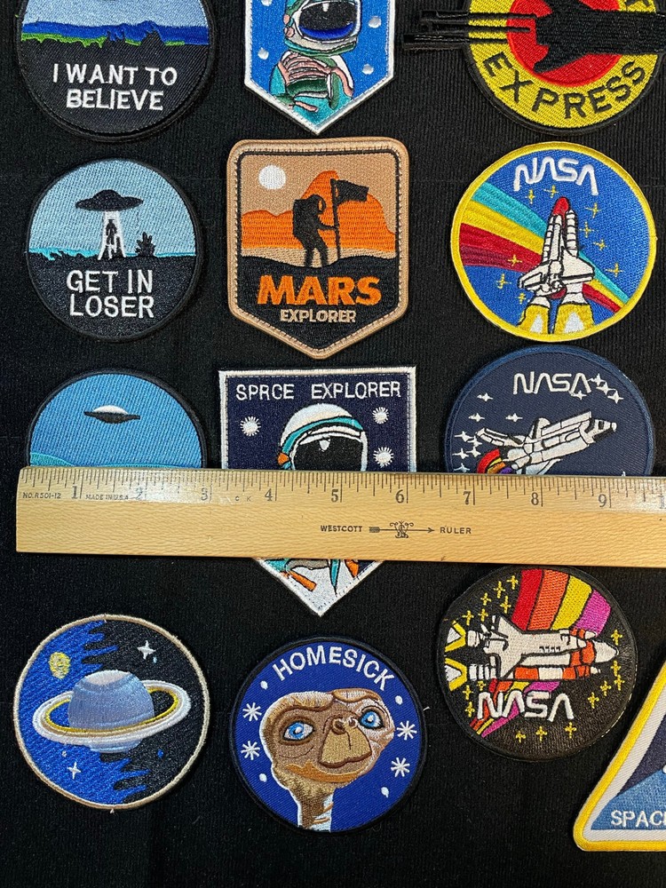 Space Shuttle Astronaut Universe Adventure Patch Hook & Loop