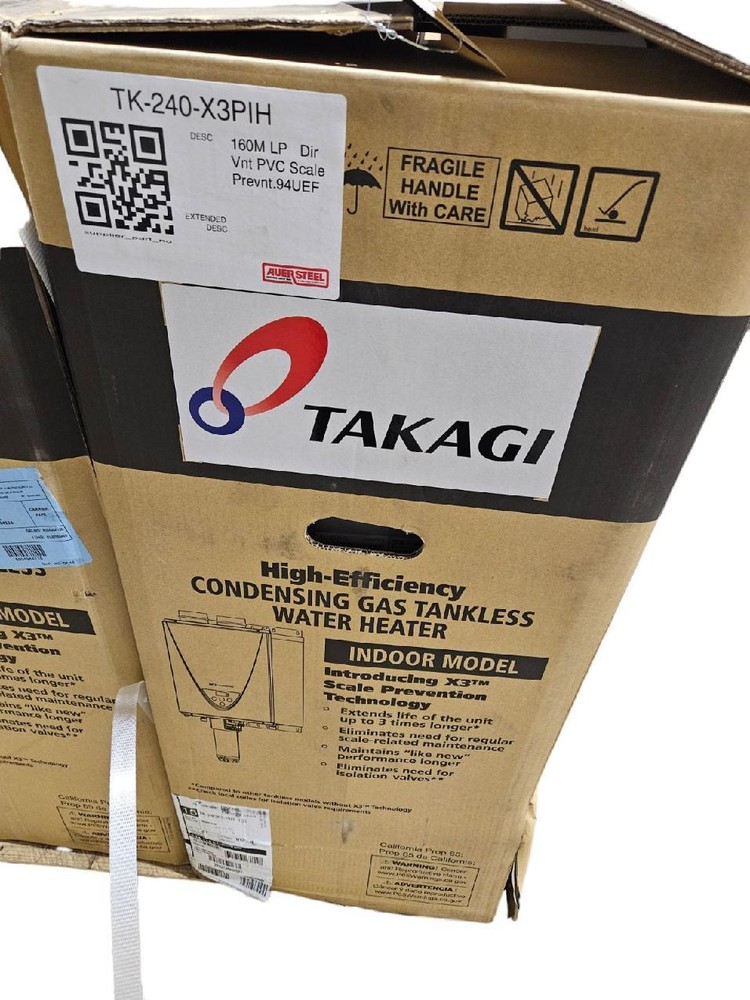 Takagi,TK-240-X3PIH, 160,000 BTU, PROPANE, LP, Tankless Water Heater