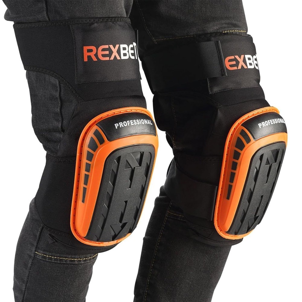 Professional Construction Knee Pads - Orange