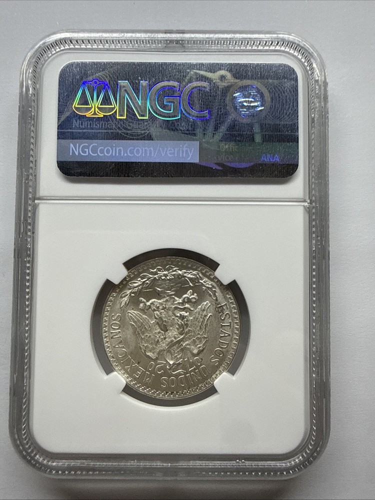 1945 M Mexico 50 Centavos Silver NGC MS 65
