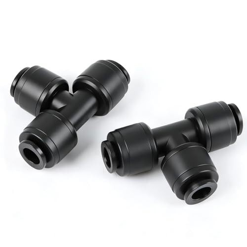 30 PCS Quick Connect Drip Irrigation 1/4" Tee Fitting, 1/4" Quick Connect Tee