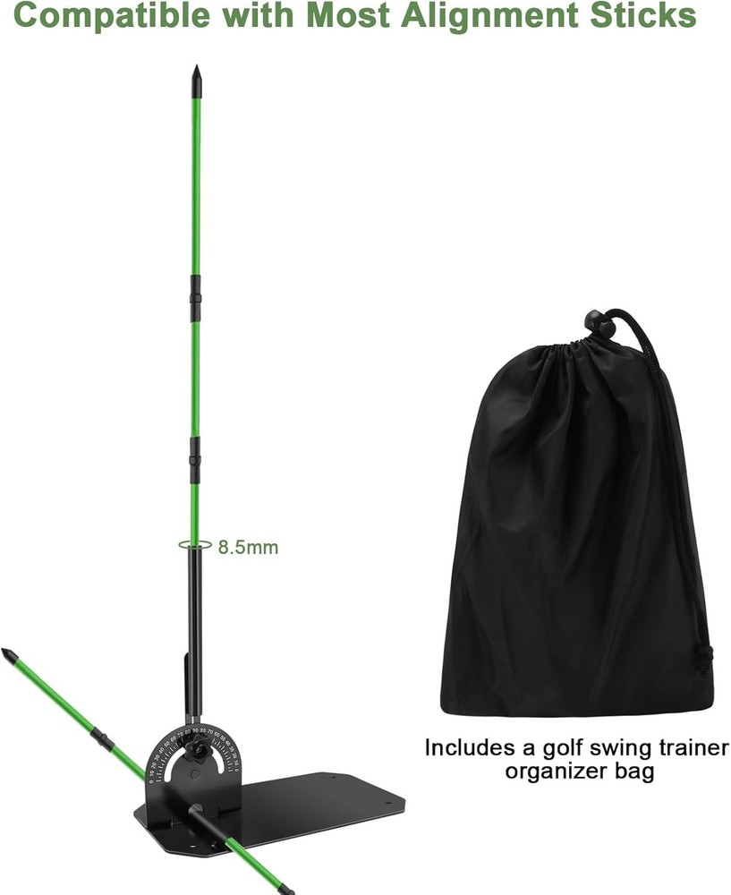 Golf Alignment Stick Holder,Professional Swing Trainer,Golf Swing Plane Trainer