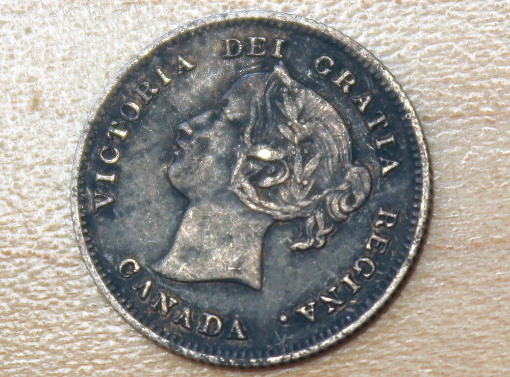 1901 Canada 5 Cents Silver