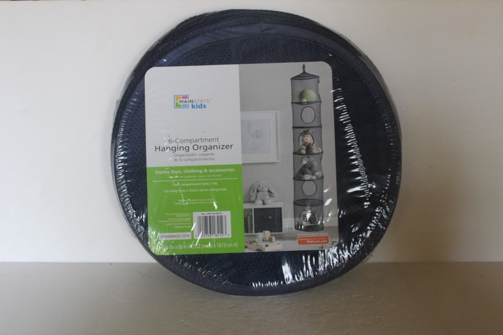 Organizer Hanging 6 Compartments Mainstays Kids