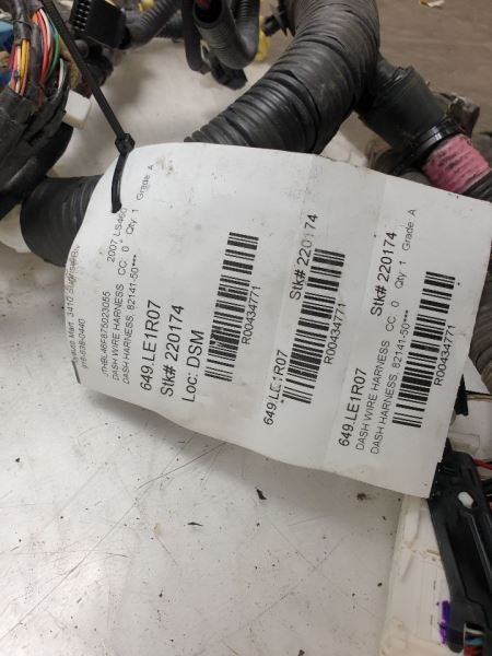 07 LEXUS LS460 DASH WIRE HARNESS