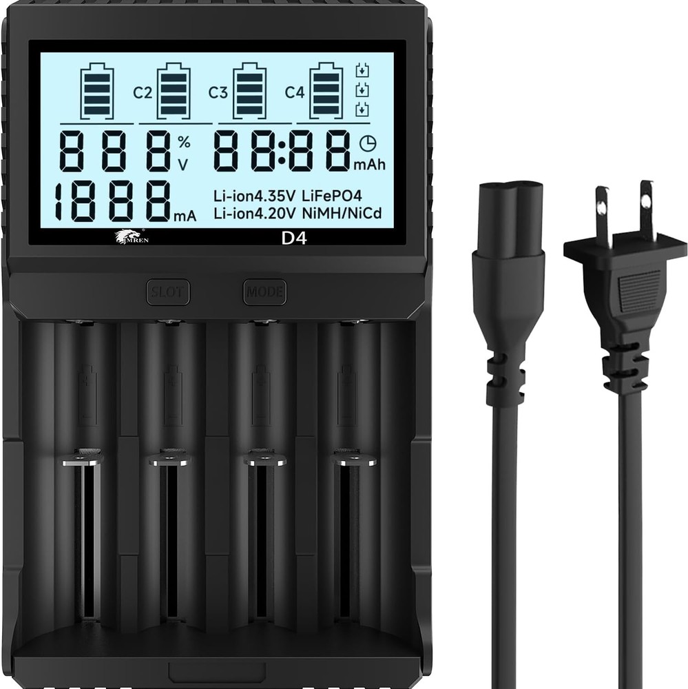 18650 Capacity Tester,18650 Battery Charger with Discharge & Testing Function, 2