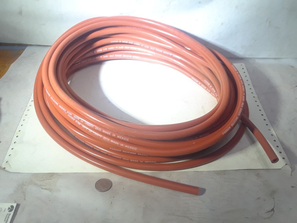 50 ft. Parker Series 6789 Silicone Tubing -65°F to +350°F 1/4"ID 7/16"OD