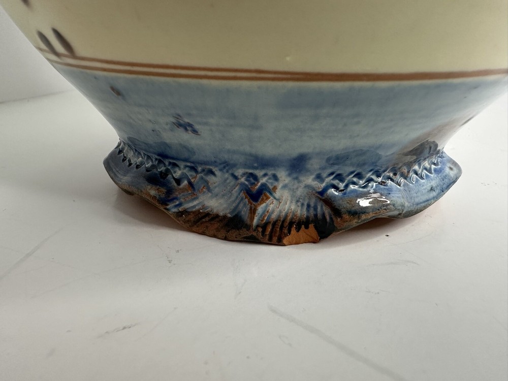 Art Studio Red Pottery Pitcher Signed By Artist