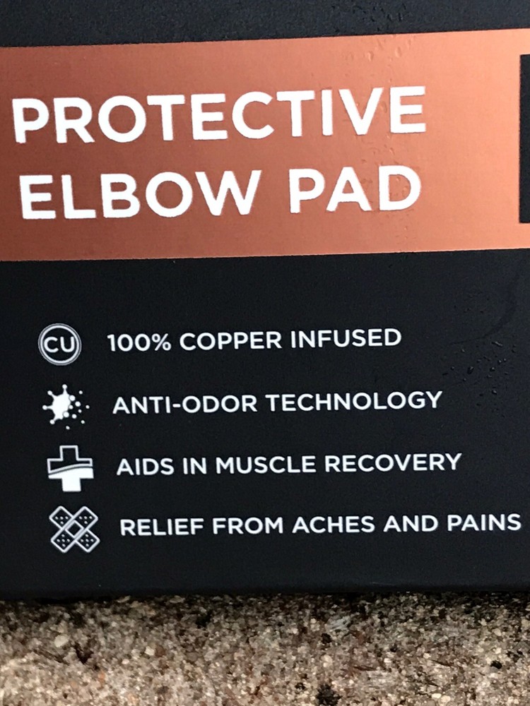 NEW Sport Protective Elbow Pad Sz Small / Medium Black
