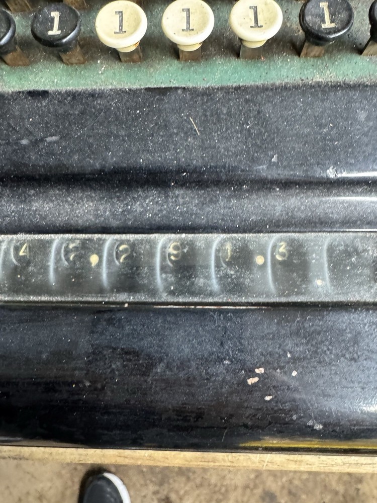 Antique Burroughs Class Adding Machine Appears To Work
