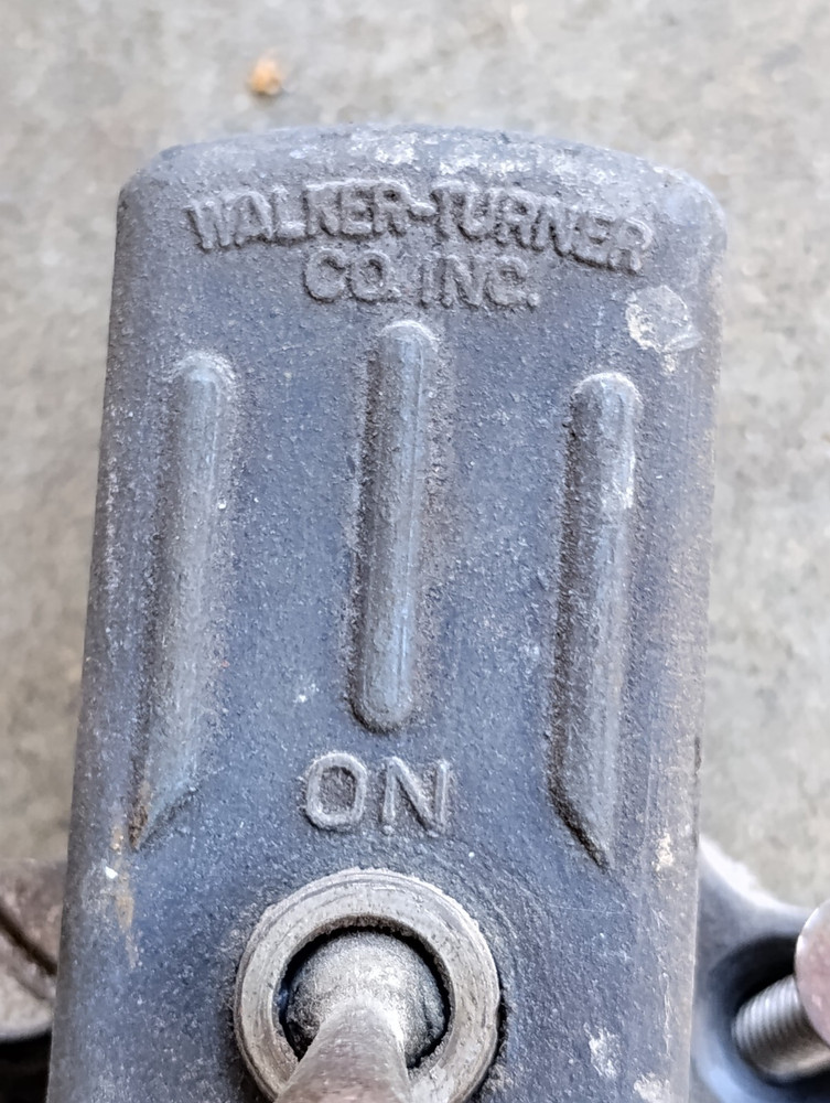 Walker Turner WT900 Floor Model Drill Press On / Off Switch