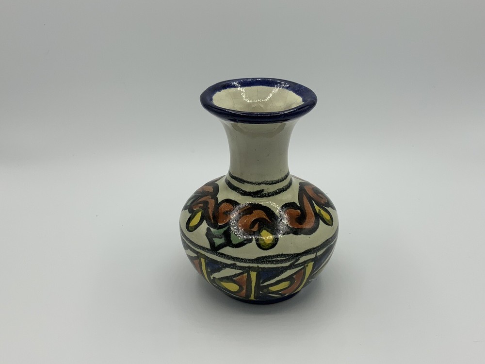 Handmade Folk Art Glazed Vase