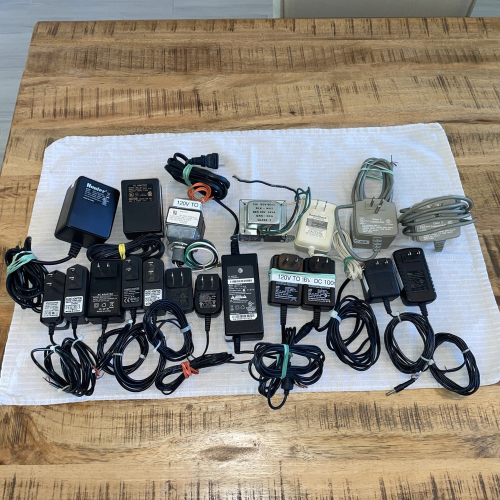 LOT of 19 Assorted Power Transformers ADAPTORS