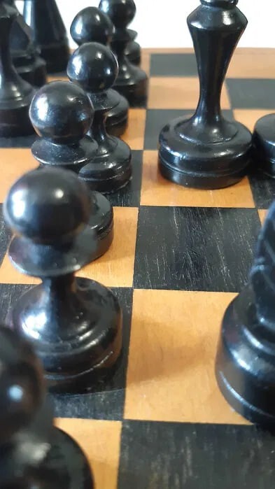 Nice Vintage Wooden Chess Set Soviet USSR