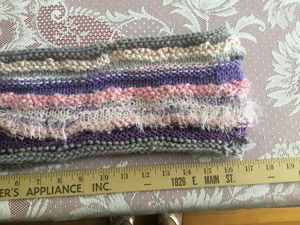 Hand Knitted 7X17 Inch Cowl