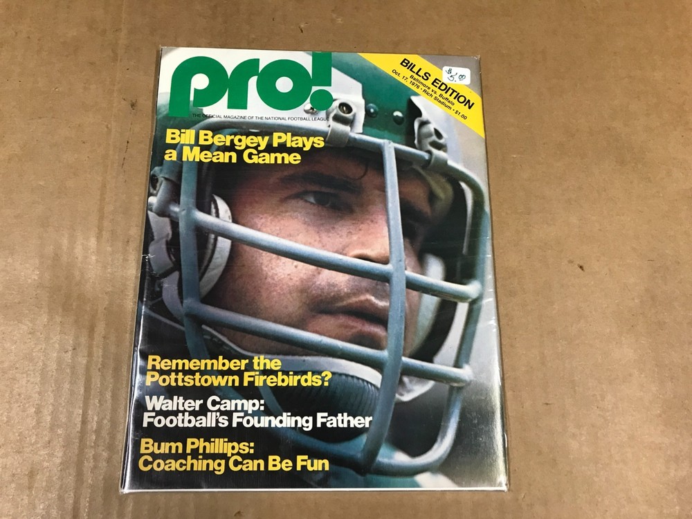 Vintage Pro! NFL Program - Ravens Vs. Bills - October 17, 1976