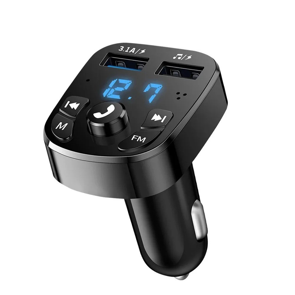 Bluetooth 5.0Car Wireless FM Transmitter Adapter 2USB PD Charger AUX Hands Free✿