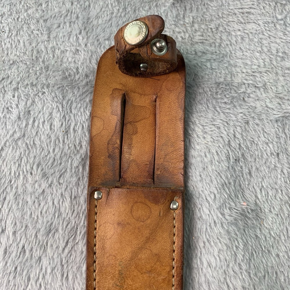 Vtg Hunting Knife Fixed Blade w/ Original Sheath