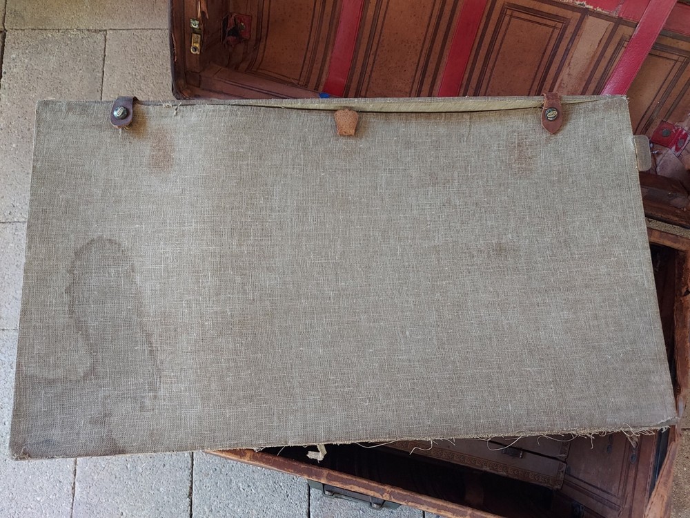 George Burroughs & Sons Antique Leather Trunk