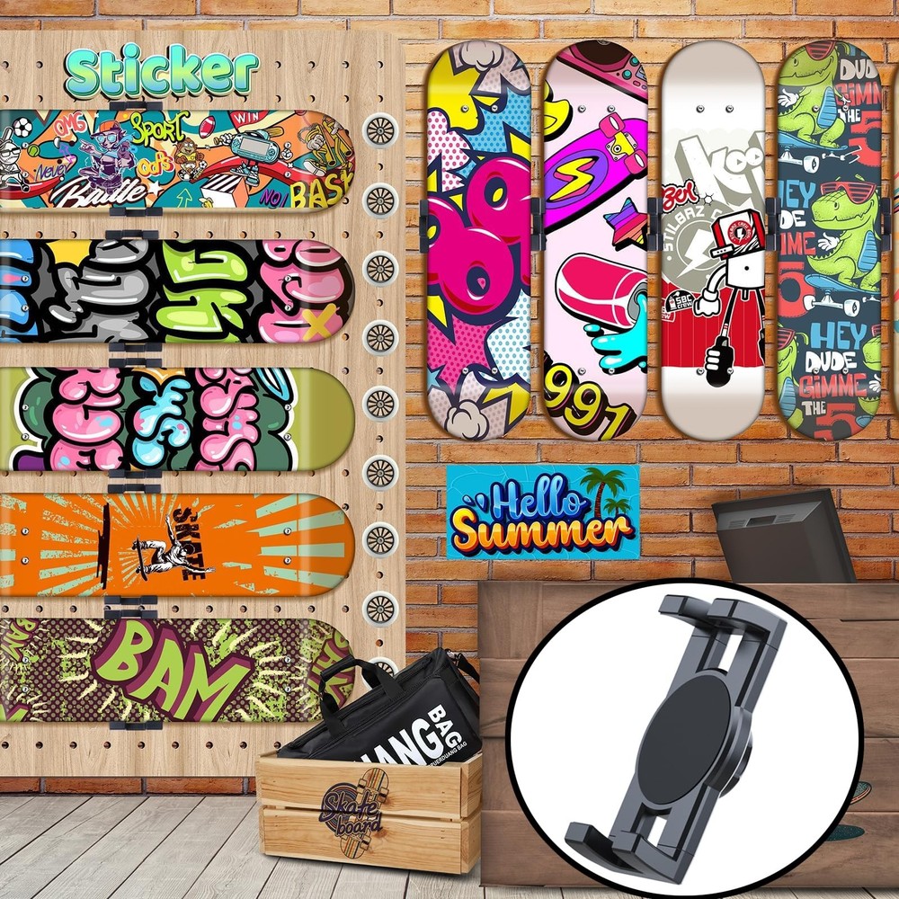 Skate Deck Wall Mount,360Â° rotatable Skateboard Wall Mount,Floating Display