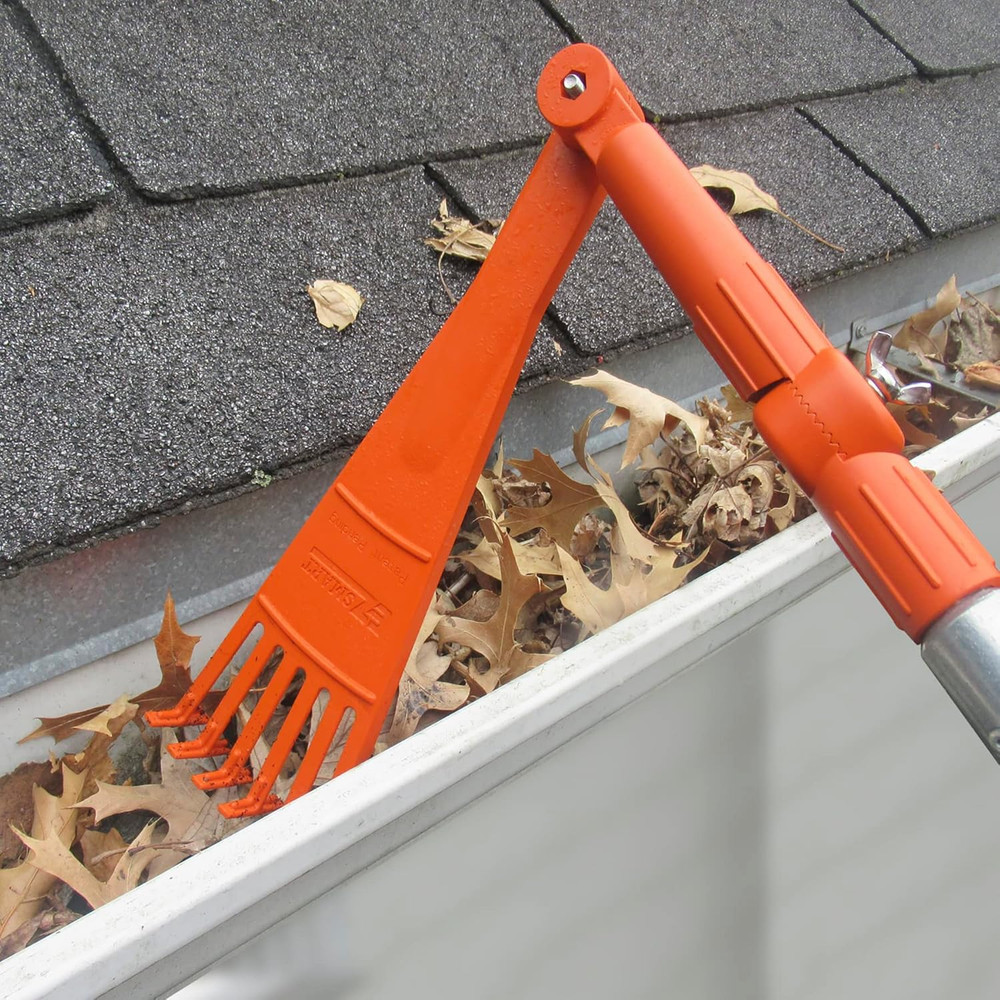 Mini Rake Head – Gutter Rake Tool for Removing Leaves & Debris from Roofs, Gutte