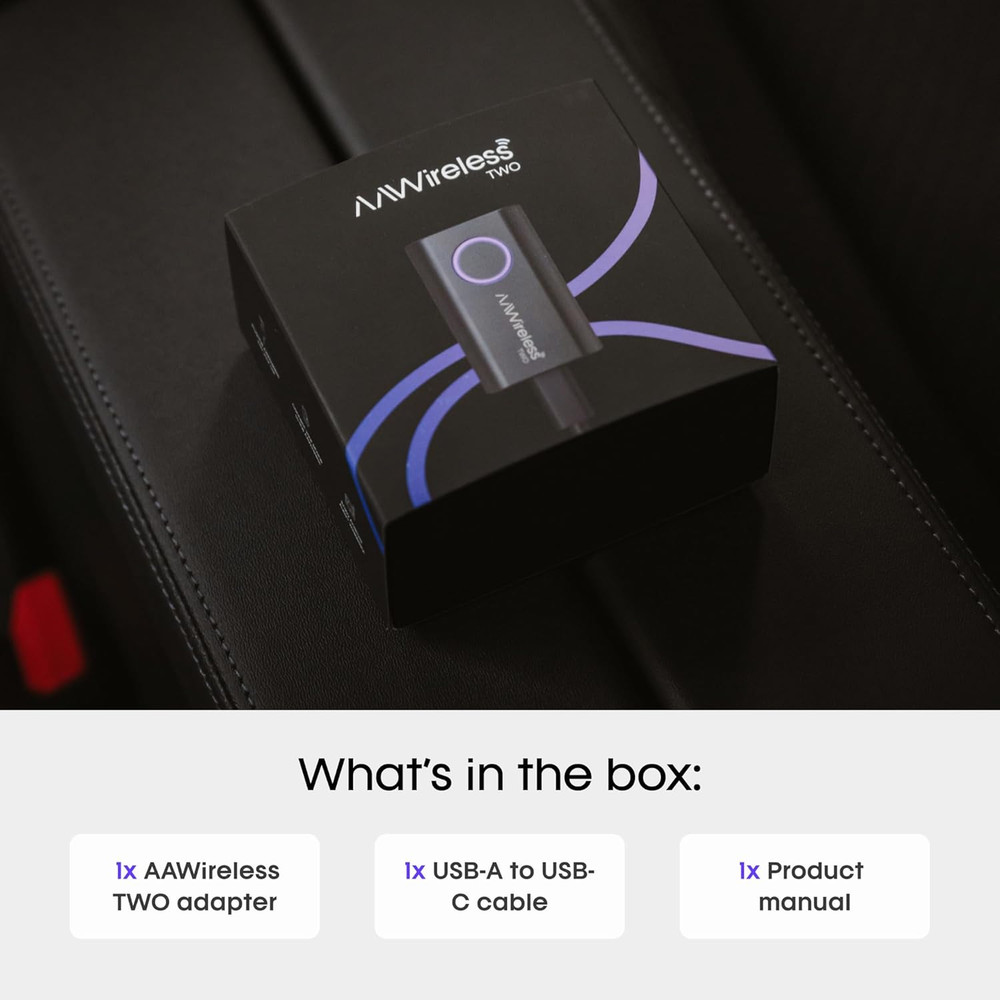 Two – Wireless Android Auto Adapter – Convert Factory Wired Android Auto to Wire
