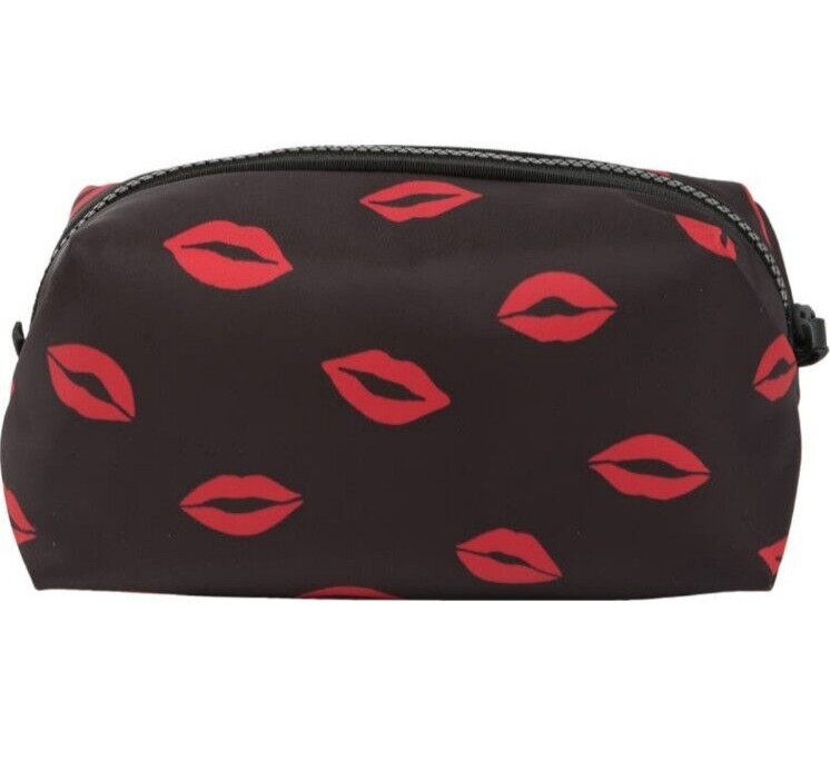 kate spade- Little Better- Everything Puffy- Medium Cosmetics Case- Black- NWT