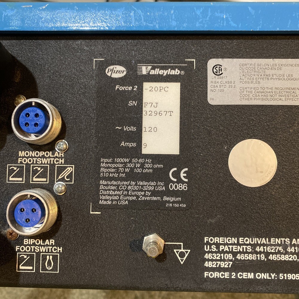 Valleylab Force 2 Electrosurgery Electrosurgical Generator Powers On!