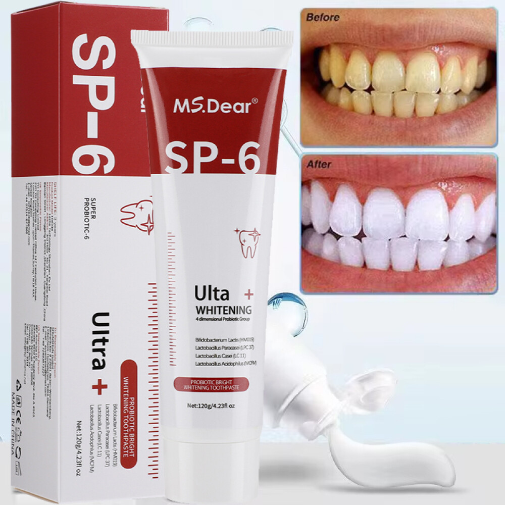 2PCS SP-6 Probiotic Toothpaste,Sp-6 Toothpaste Whitening Quick White Toothpaste