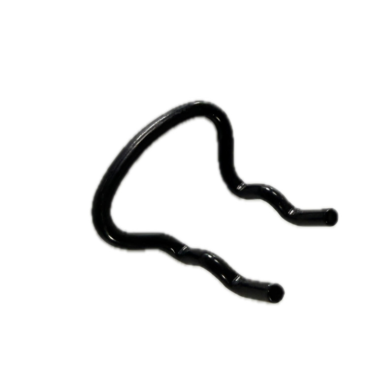 Black Pegboard Curved Hook Metal Multi-Purpose Tool Holder Small  Compact