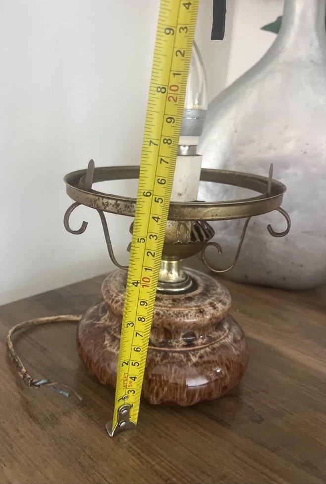 Two Vintage Lamps Just Need Plugs