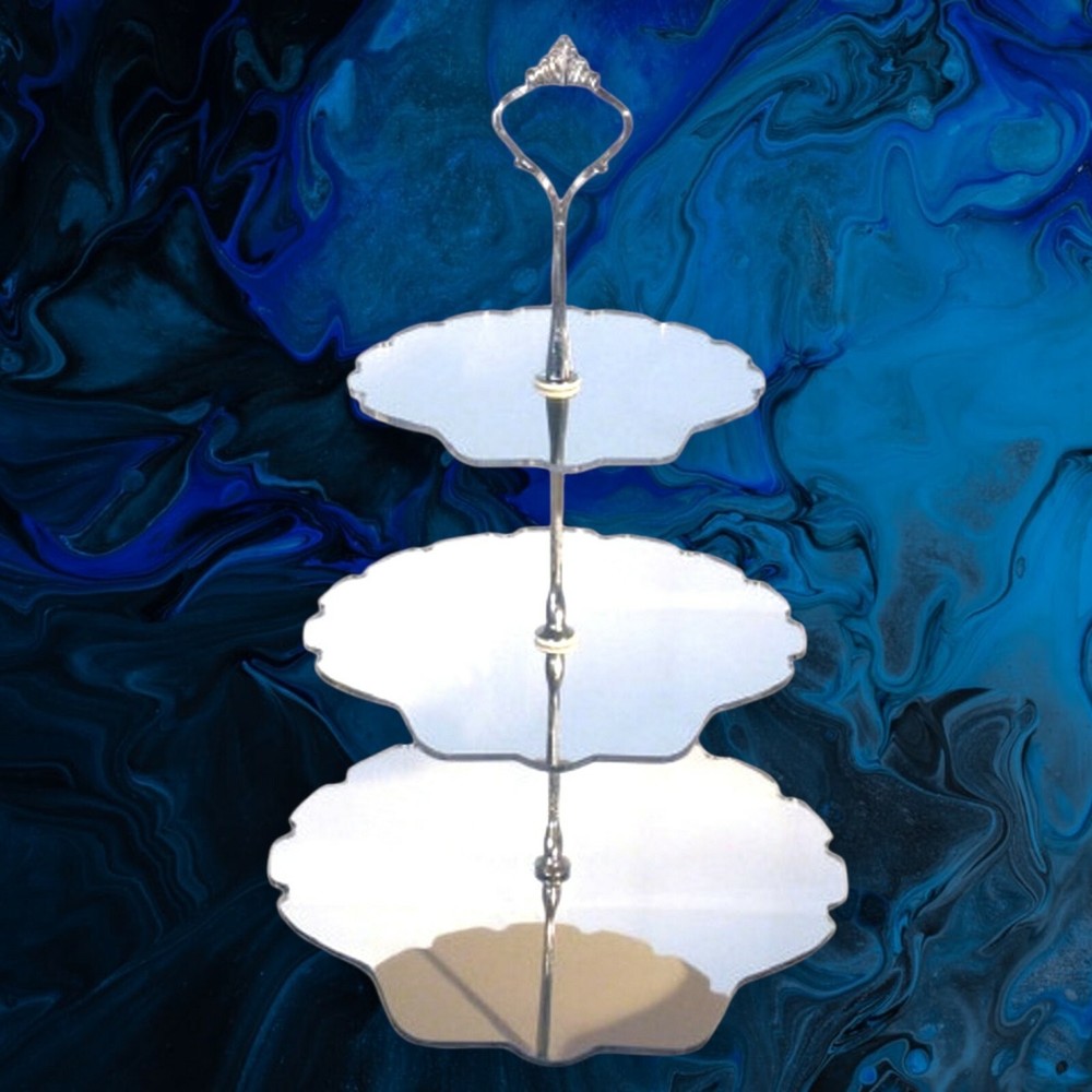 Three Tier Shell Shaped Cake / High Tea Stands-Two Sizes & many colour choices