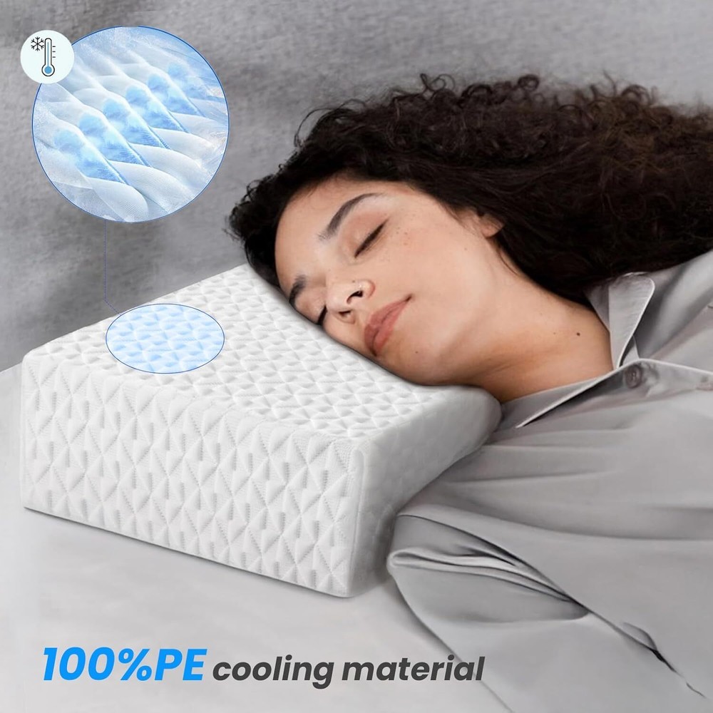 Cube Pillow Pro for Side Sleepers Memory Foam Bed Pillow Soft Pillow Supportive