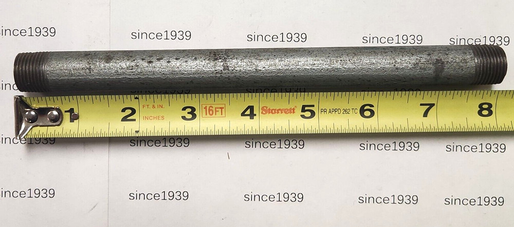 3/8" x 8" Galvanized Nipple Schedule 40